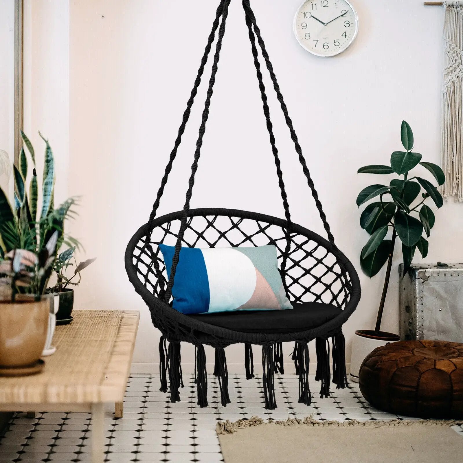 Cushioned Hammock Swing Chair with Hanging Kit by DirectDeals