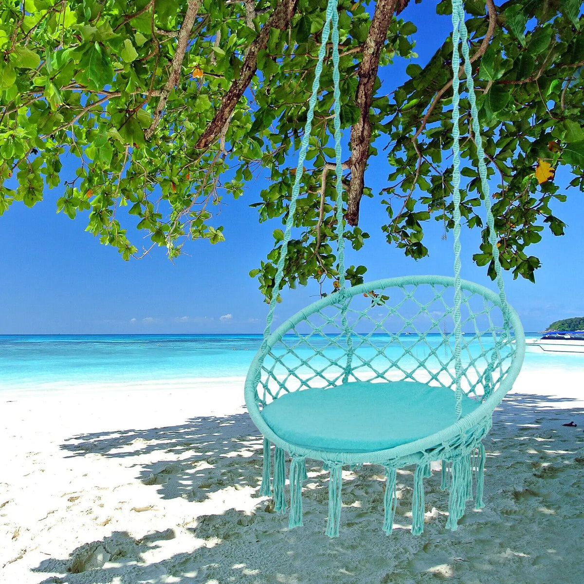 Cushioned Hammock Swing Chair with Hanging Kit, photo 16 of 24
