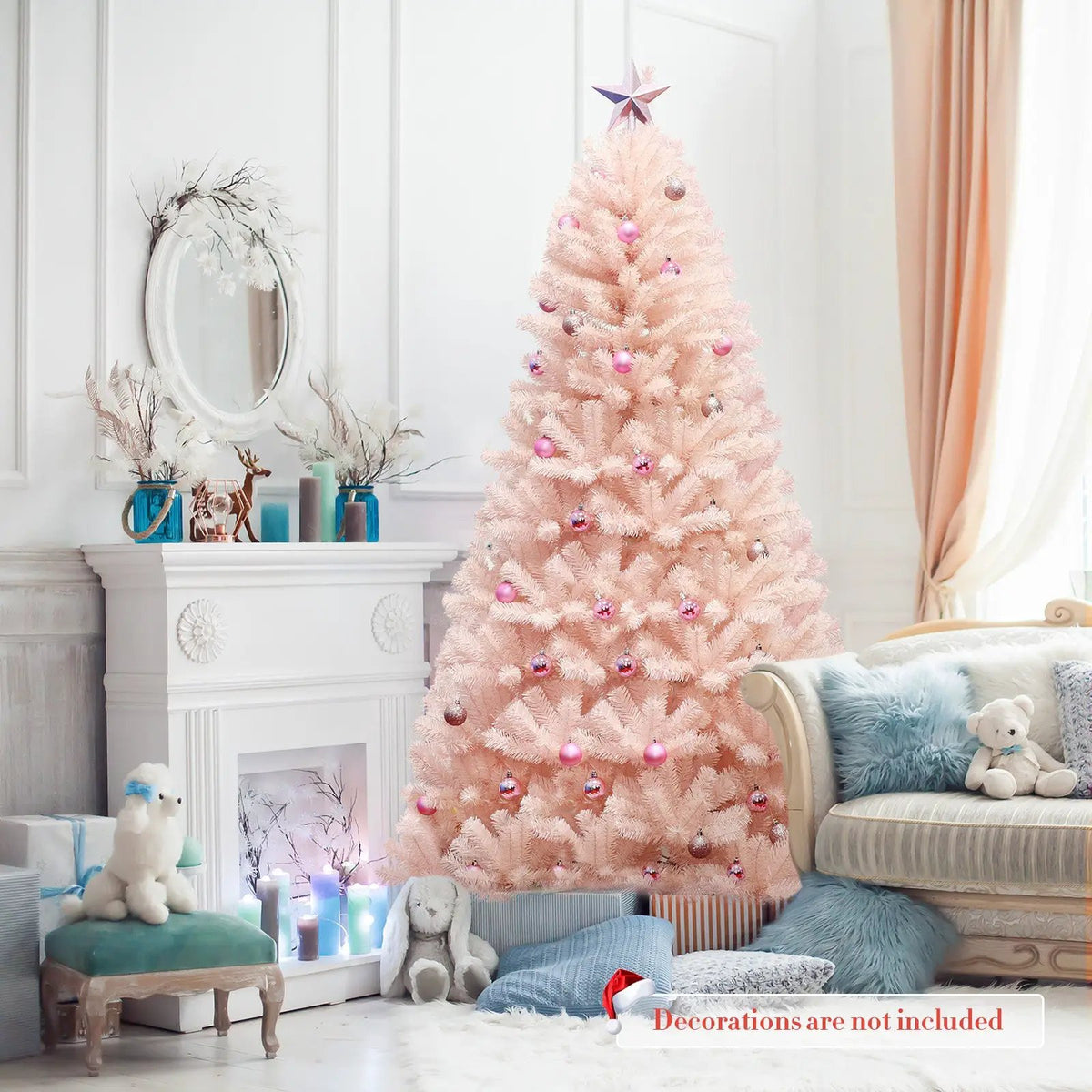 6/7 Feet Artificial Christmas Tree Hinged Full Fir Tree, photo 15 of 16