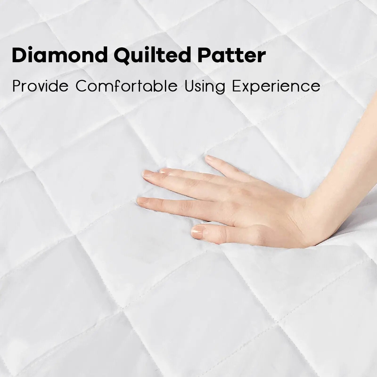 Auto Shut Off Heated Electric Mattress Pad with Dual Controller-Queen Size by DirectDeals