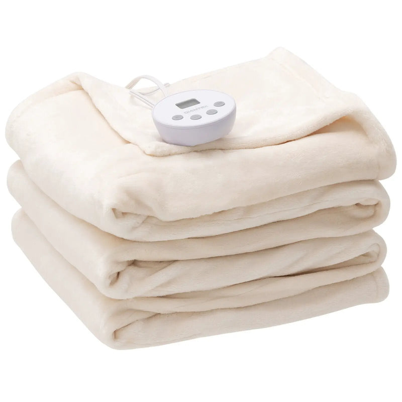 62 x 84 Inch Twin Size Electric Heated Throw Blanket with Timer by DirectDeals