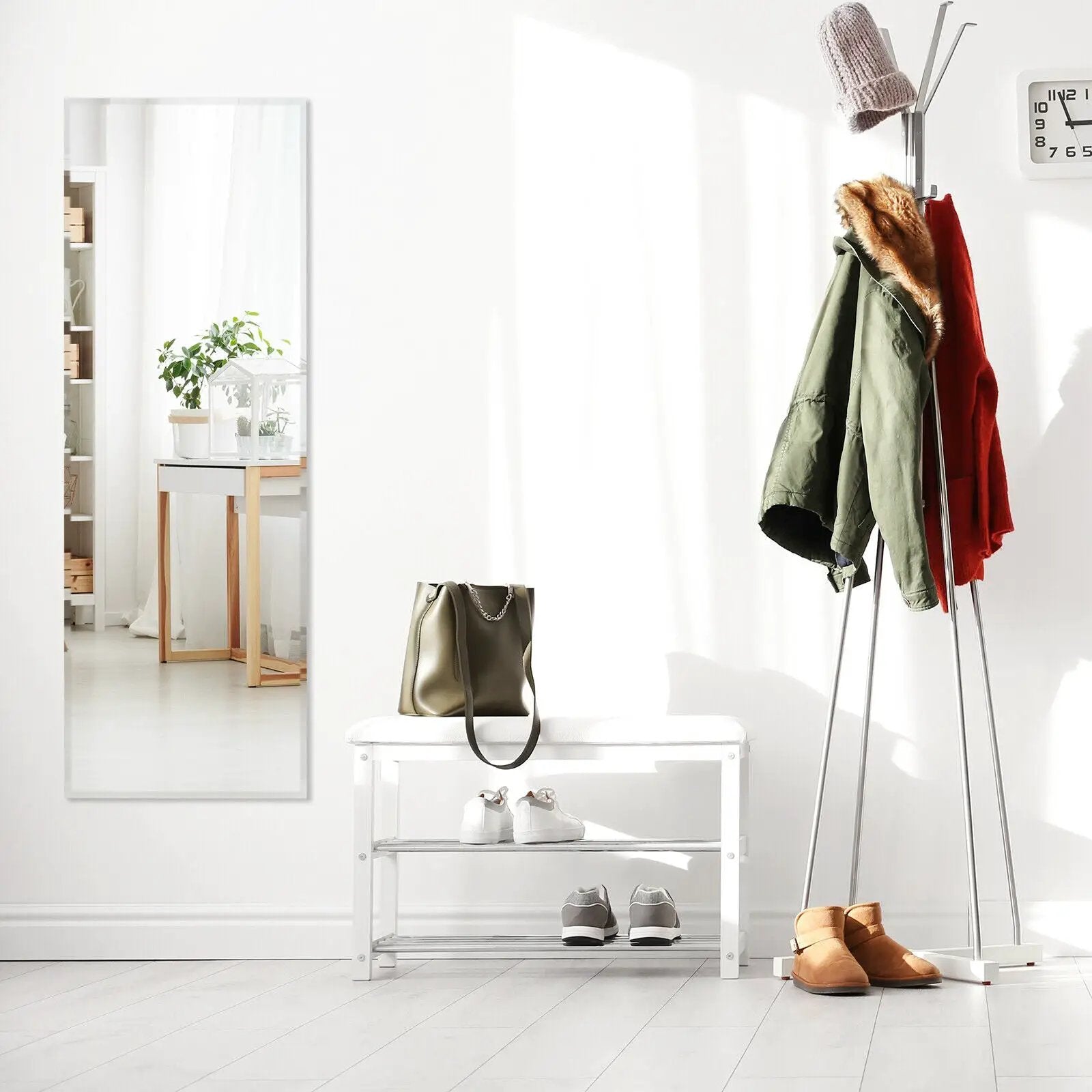 43 x 15 Inch Wall Mounted Frameless Full Length Mirror by DirectDeals