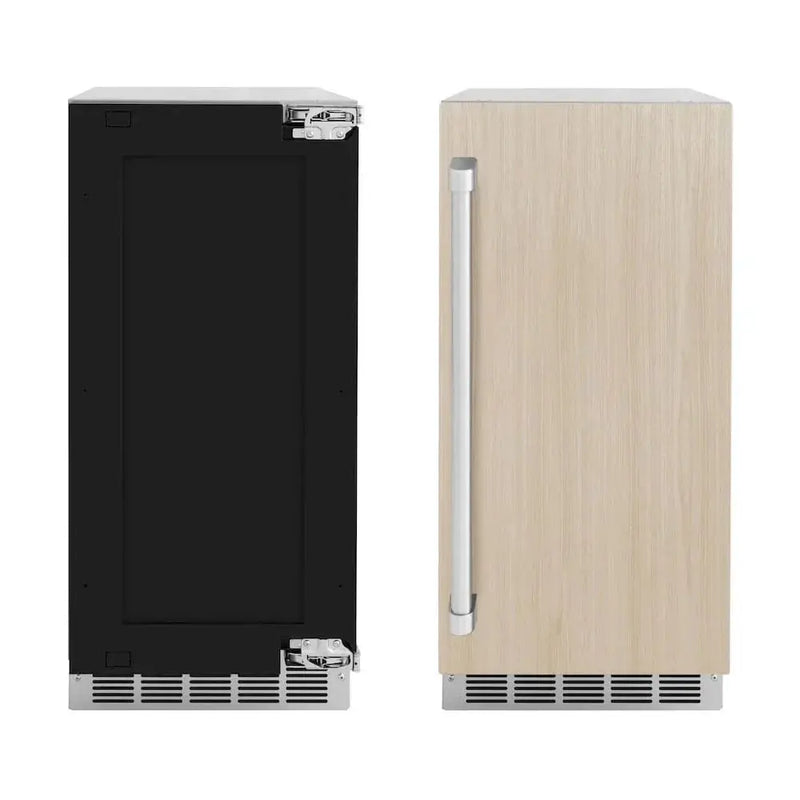 ZLINE 15" Touchstone Clear Cube Ice Maker Drain Pump Panel Ready Door ICCDP-15 by Farmhouse Kitchen and Bath