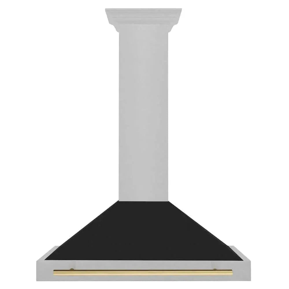 ZLINE 36" Autograph Stainless Wall Range Hood KB4SNZ-BLM36-CB by Farmhouse Kitchen and Bath