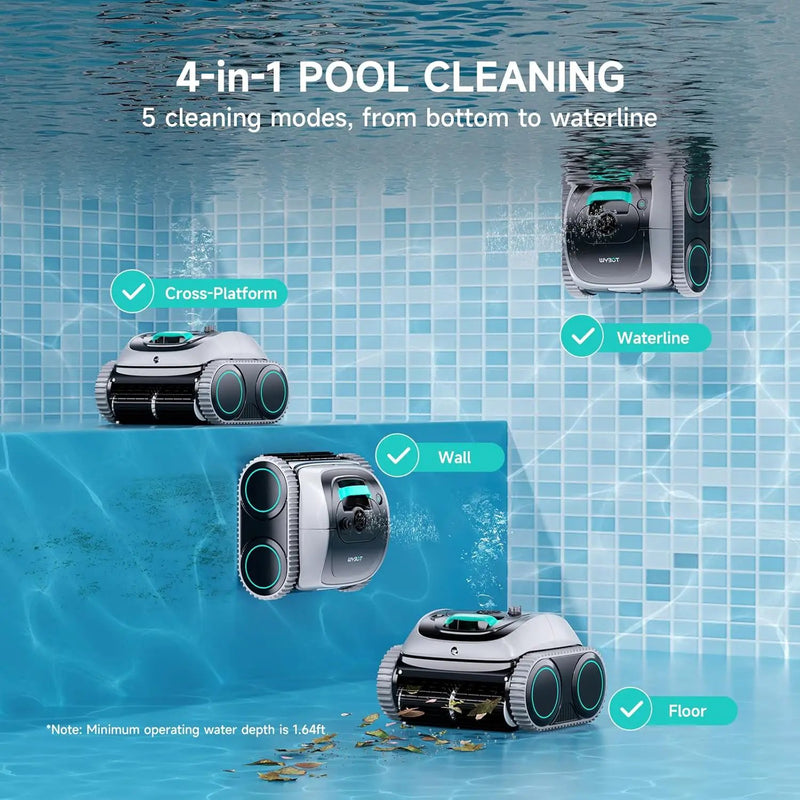 (2026 Upgrade) WYBOT C1 Cordless Robotic Pool Cleaner by WYBOT