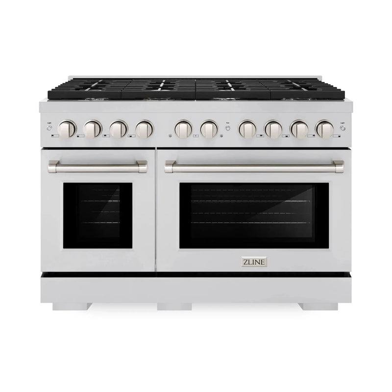 ZLINE 48"Paramount Dual Fuel Range Stainless Steel, SDR48 by Farmhouse Kitchen and Bath