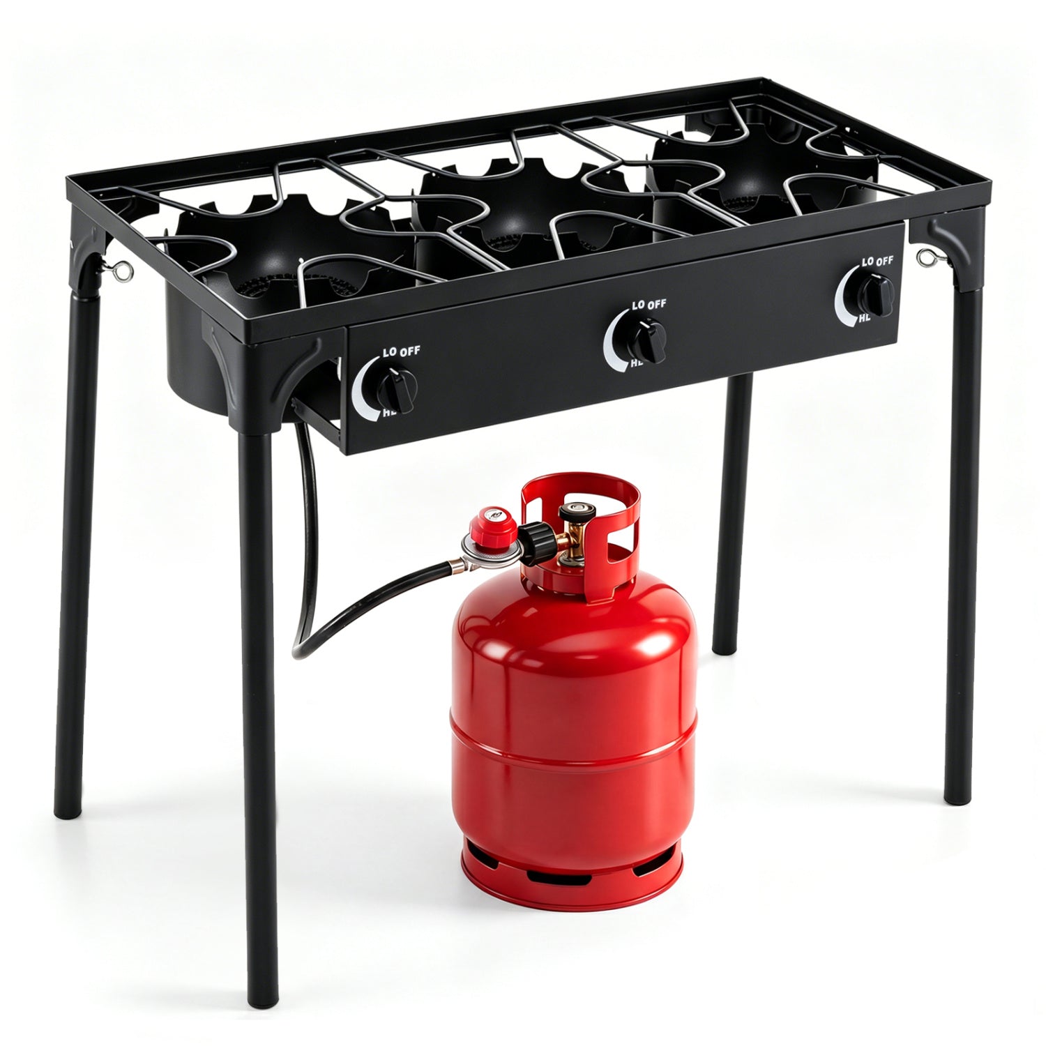 3 Burner Propane Stove 240000 BTU Outdoor Camping Grill by DirectDeals