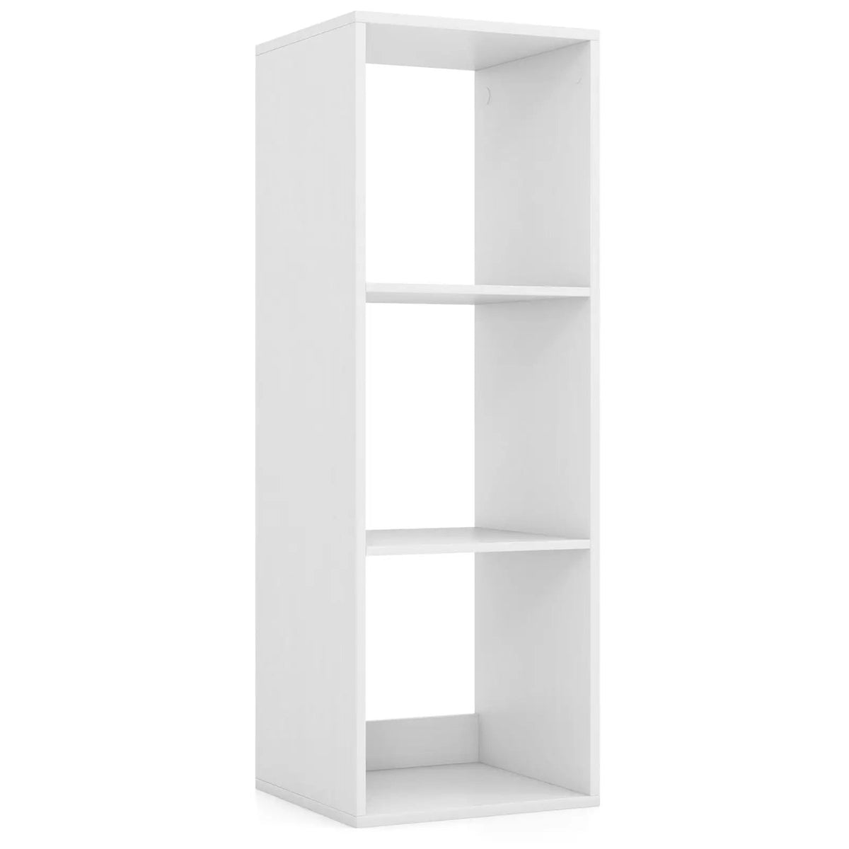 3 Cube Bookshelf with Back Guardrail for Living Room Bedroom, photo 3 of 11