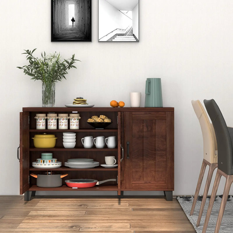 3-Door Buffet Sideboard with Adjustable Shelves and Anti-Tipping Kits by DirectDeals