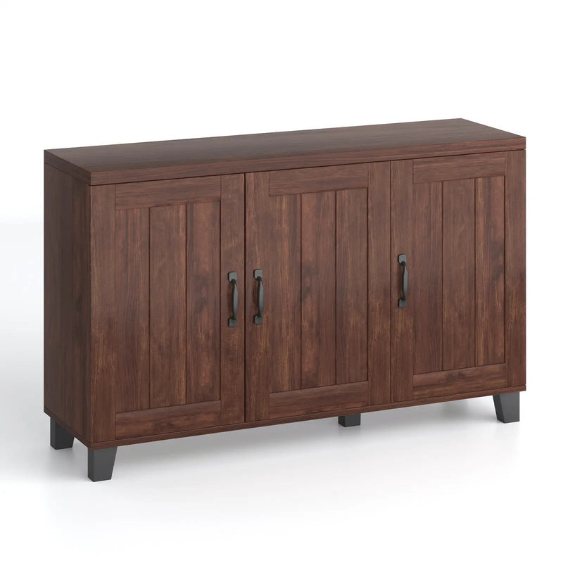 3-Door Buffet Sideboard with Adjustable Shelves and Anti-Tipping Kits by DirectDeals