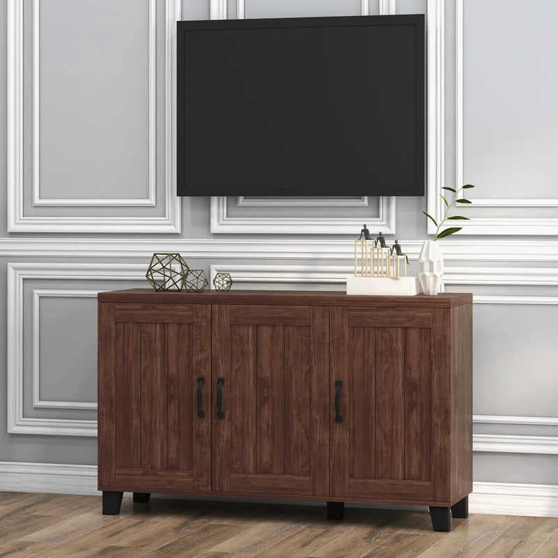 3-Door Buffet Sideboard with Adjustable Shelves and Anti-Tipping Kits by DirectDeals