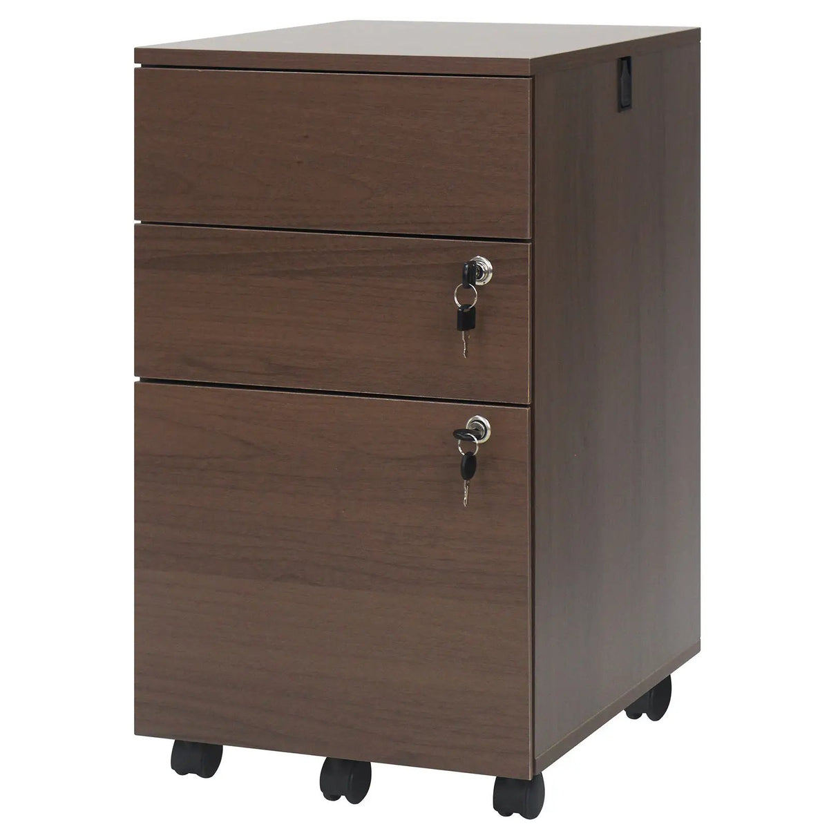 3 Drawer Filing Cabinet Locking Pedestal Desk, photo 9 of 10