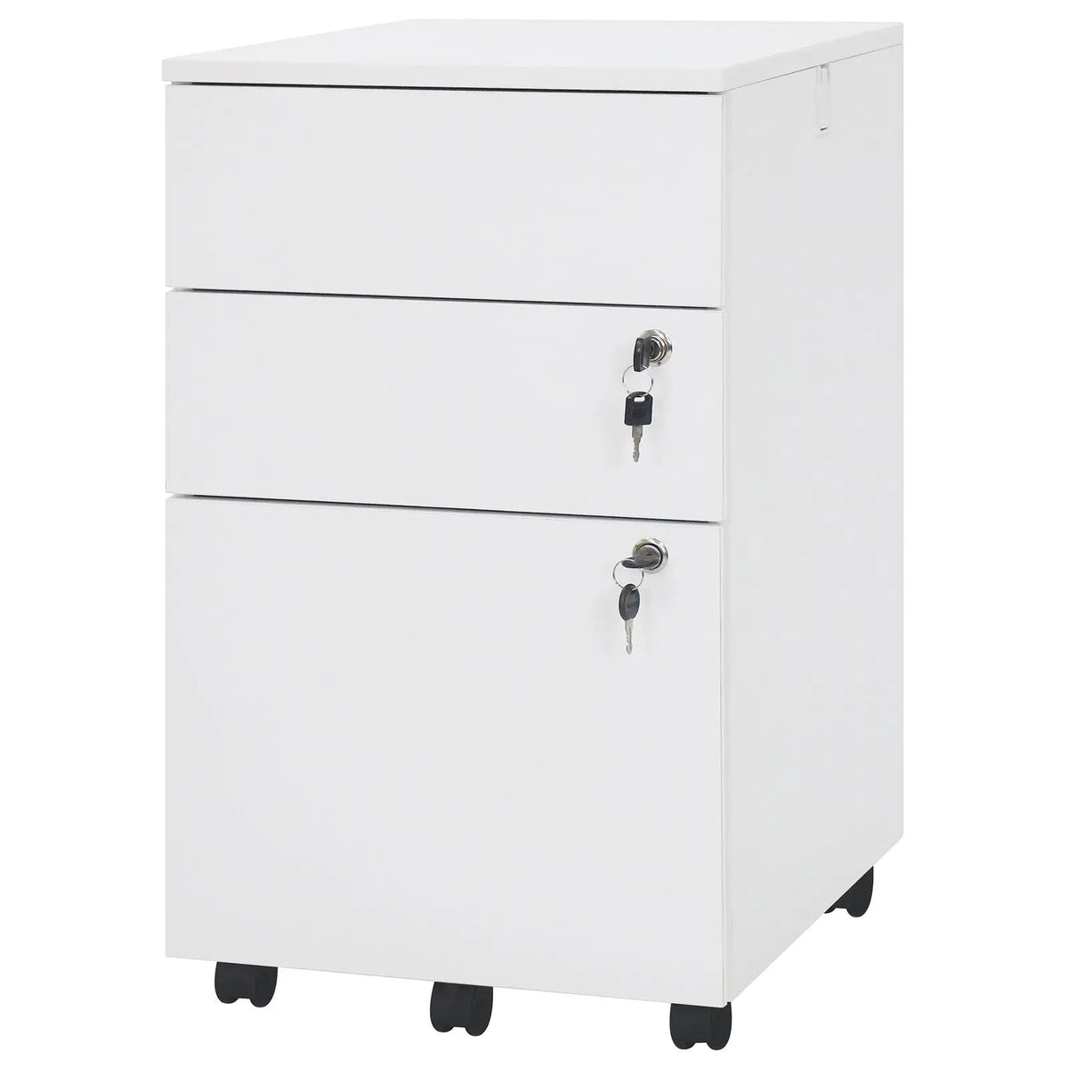 3 Drawer Filing Cabinet Locking Pedestal Desk