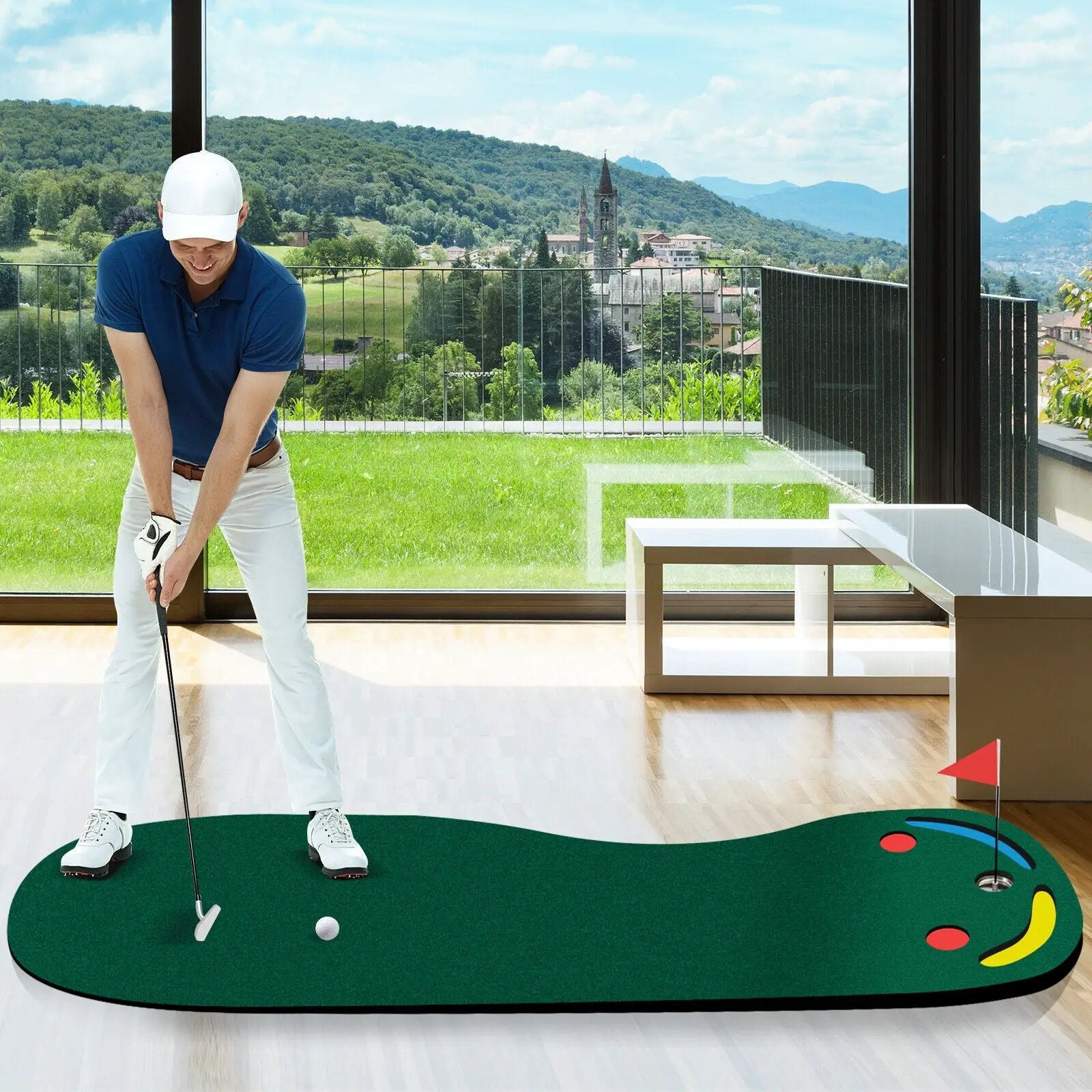 Golf Putting Green Set for Indoor Outdoor Use by DirectDeals