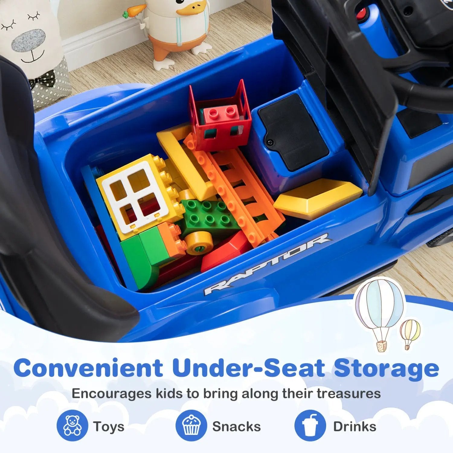 3-In-1 Licensed Ford Push Car for Toddlers by DirectDeals