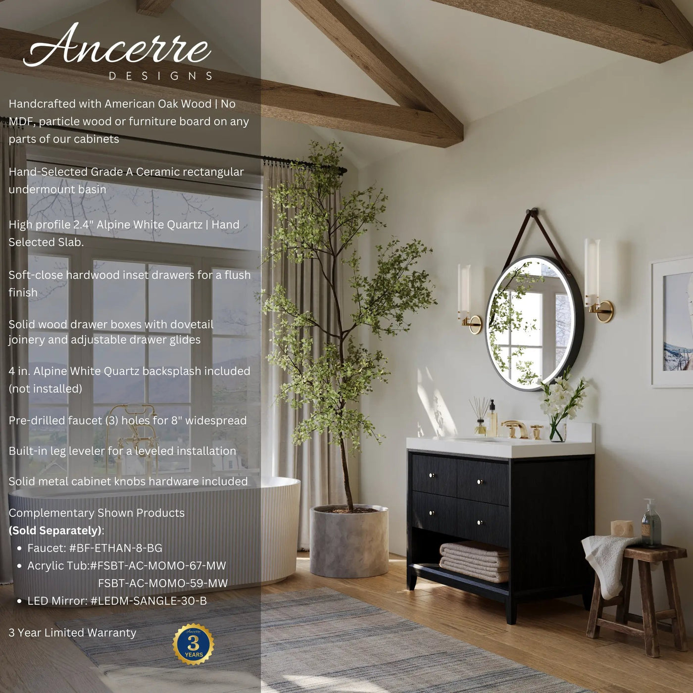 Momo 42" Bath Vanity Set by Ancerre Designs