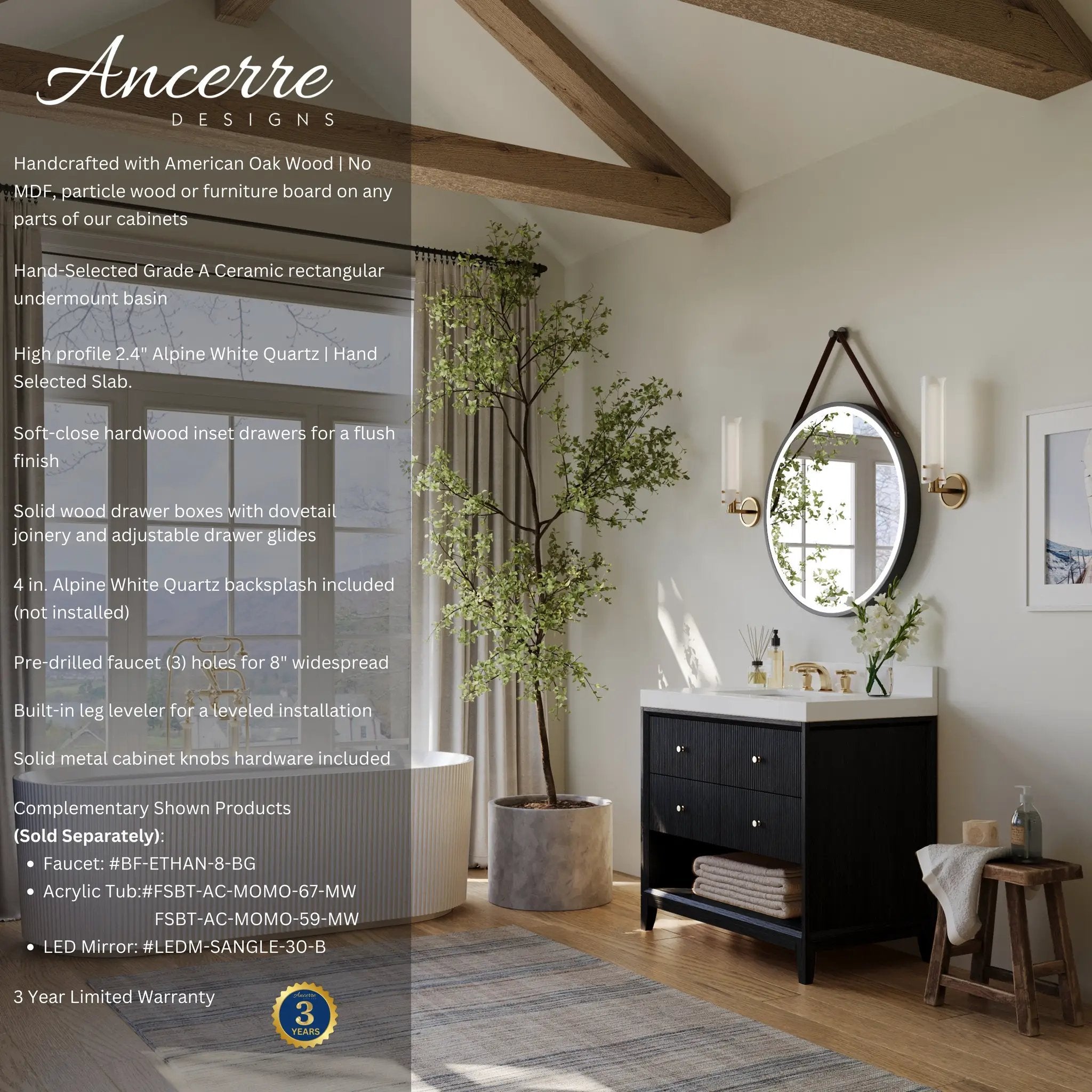 Momo 42" Bath Vanity Set by Ancerre Designs