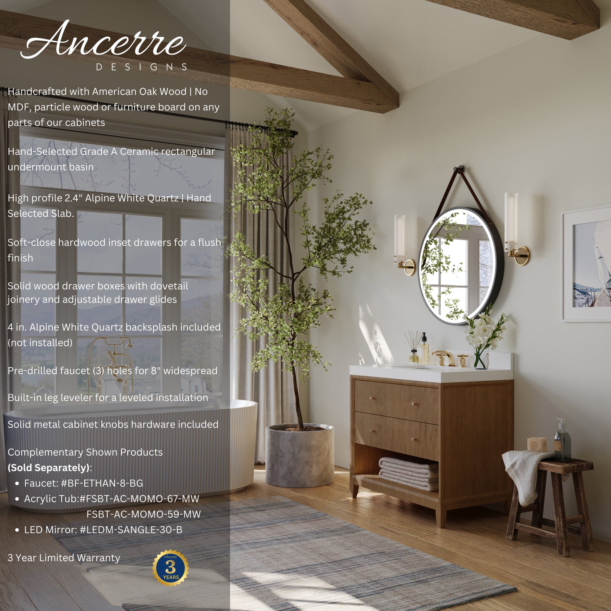 Momo 42" Bath Vanity Set by Ancerre Designs