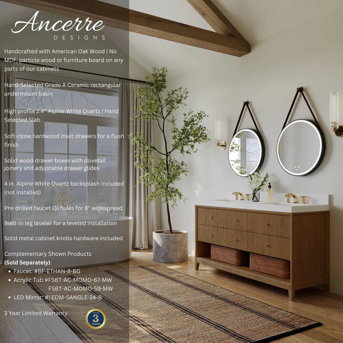 Momo 60" Bath Vanity Set by Ancerre Designs