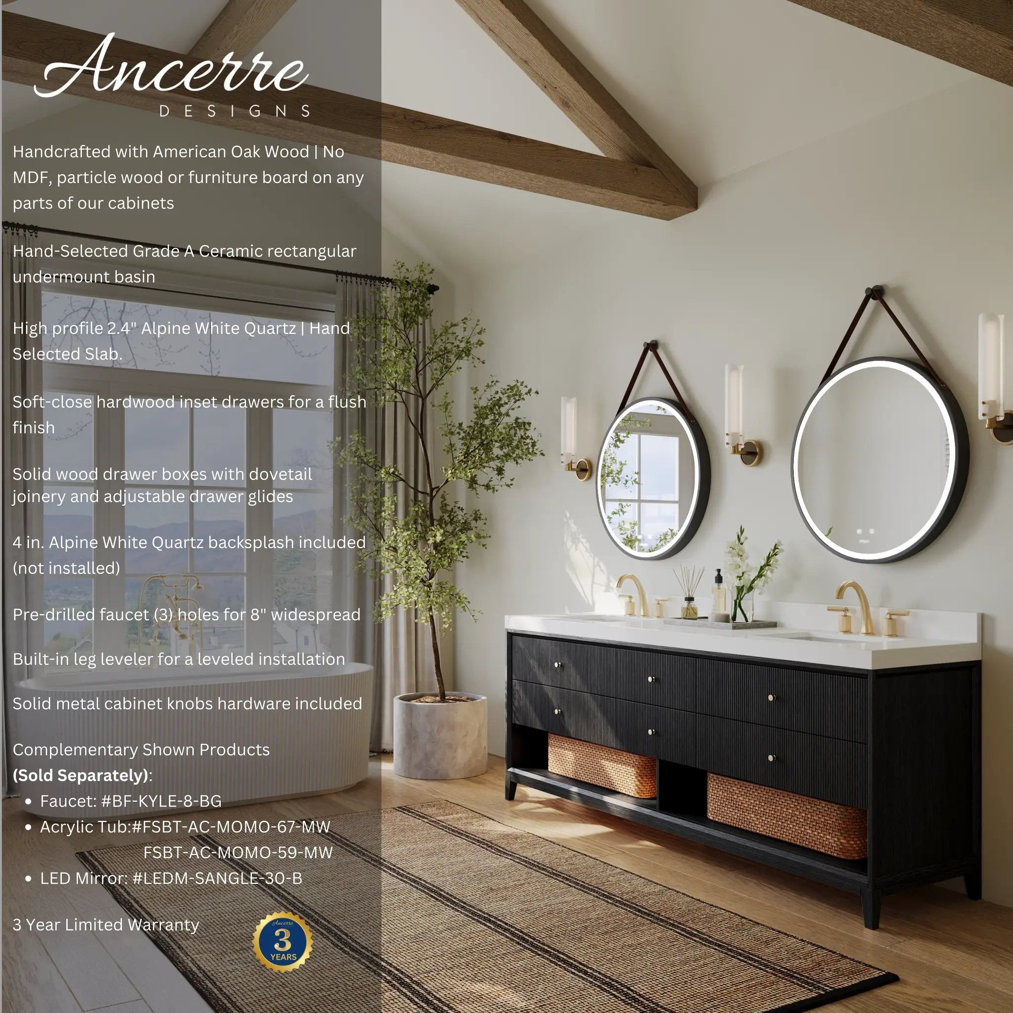 Momo 72" Bath Vanity Set by Ancerre Designs
