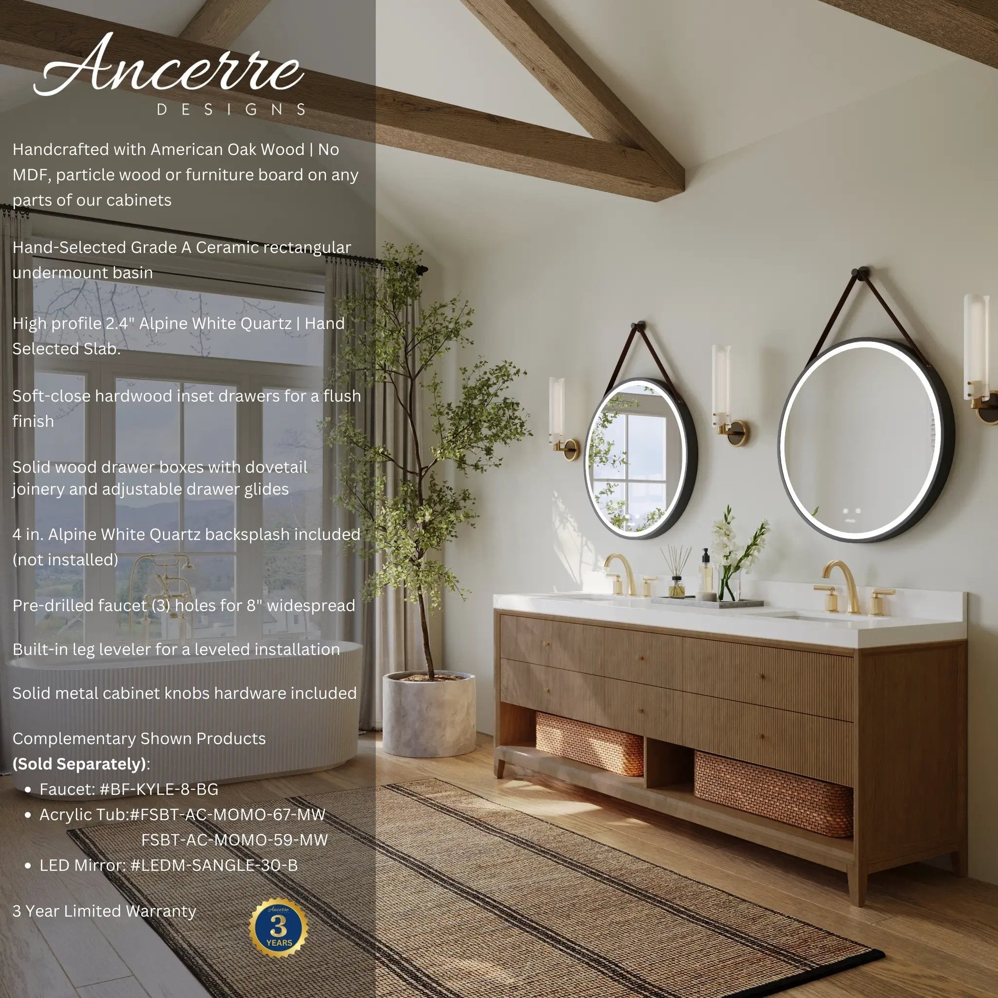 Momo 72" Bath Vanity Set by Ancerre Designs