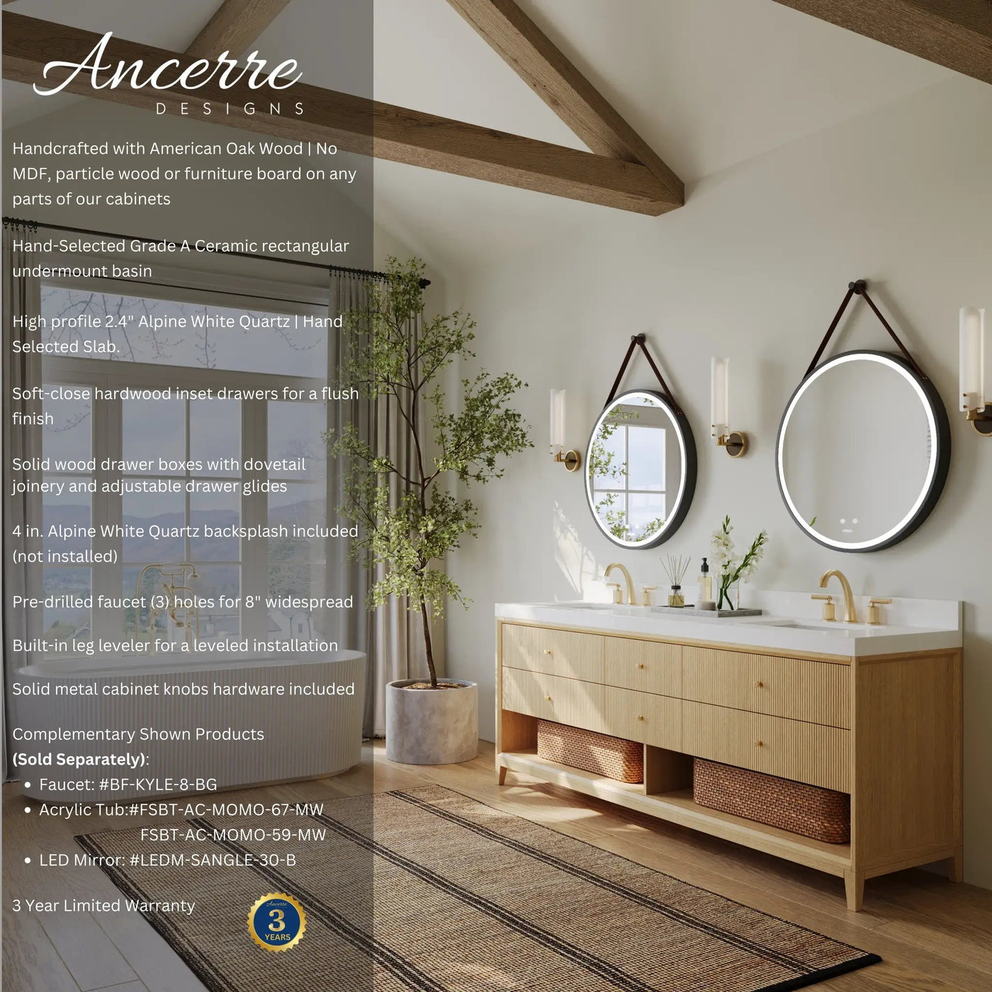 Momo 72" Bath Vanity Set by Ancerre Designs