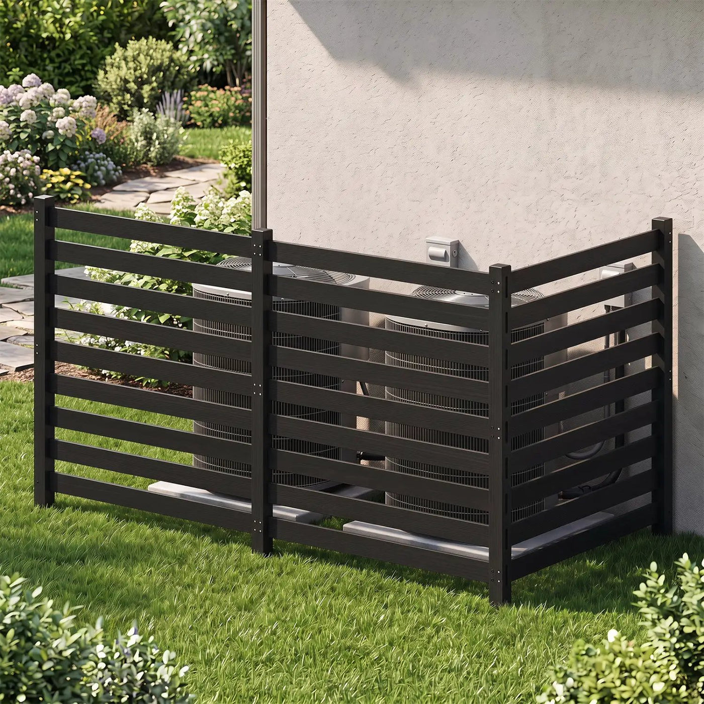 3-Panel Wooden Privacy Fence with Ground Stakes - 38.5" x 42" by DirectDeals
