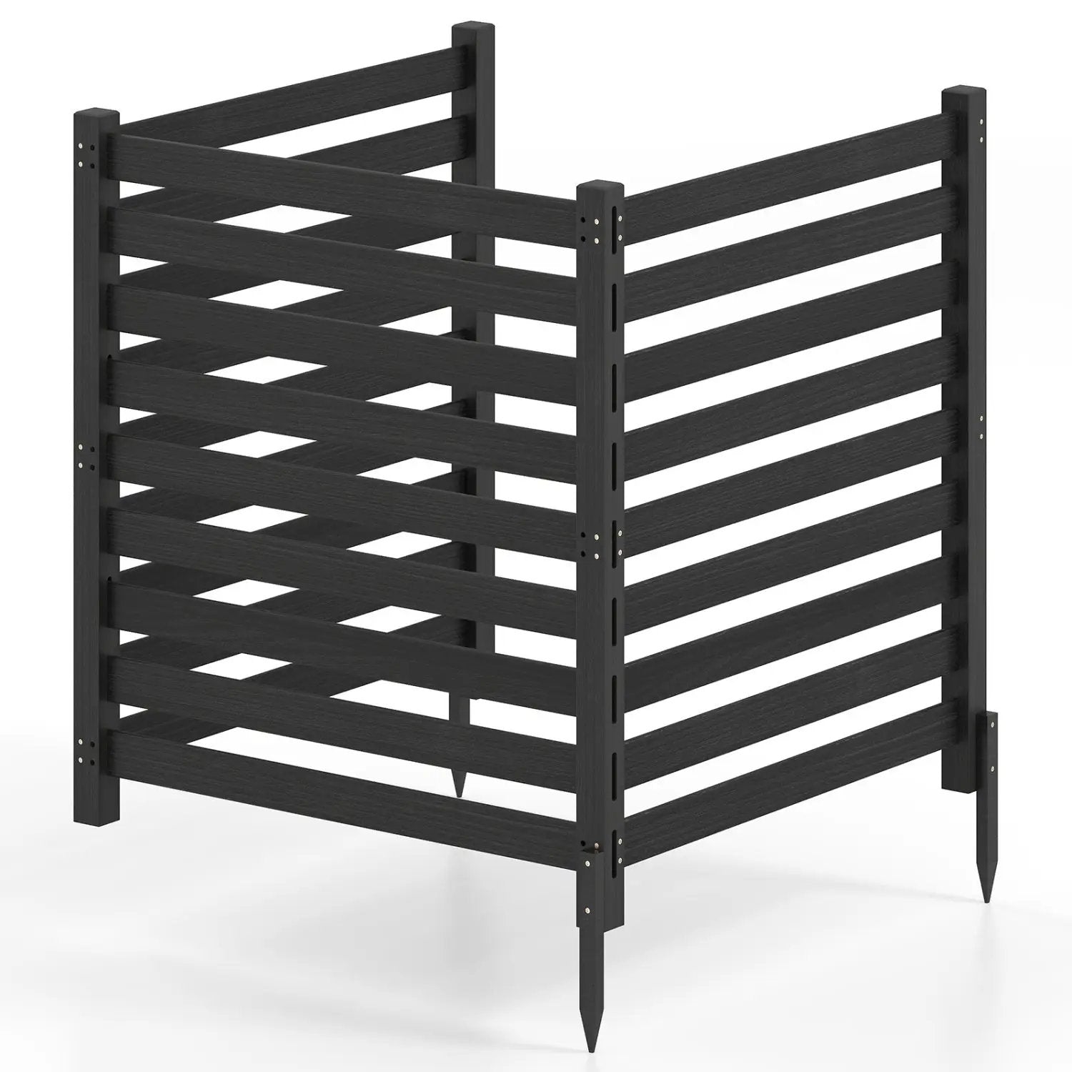 3-Panel Wooden Privacy Fence with Ground Stakes - 38.5" x 42" by DirectDeals