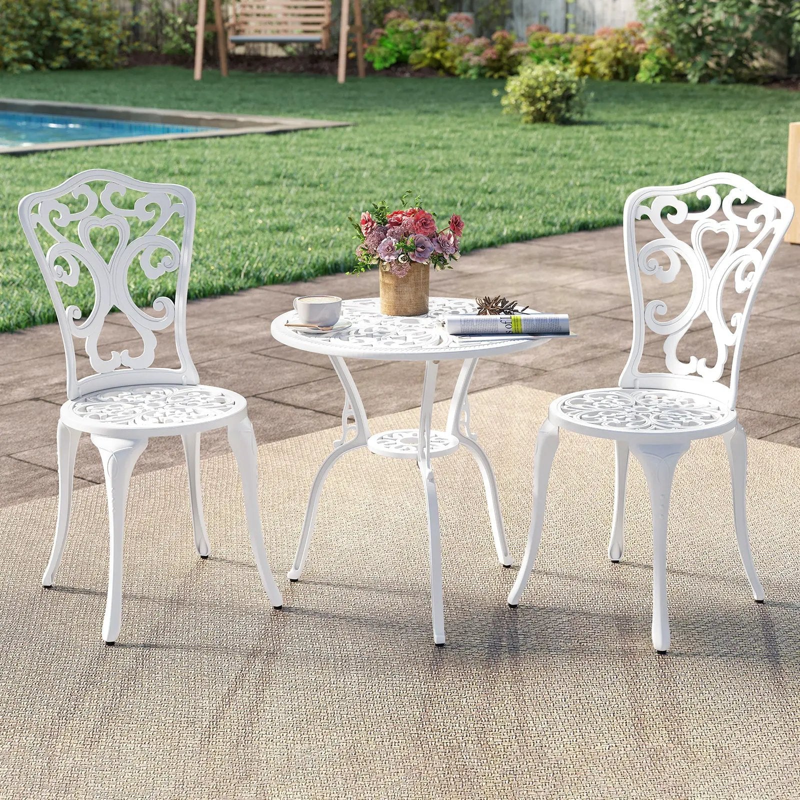 Tempered Glass Coffee Table Set of 3 with 1 Clear Coffee Table and 2 End Tables by DirectDeals