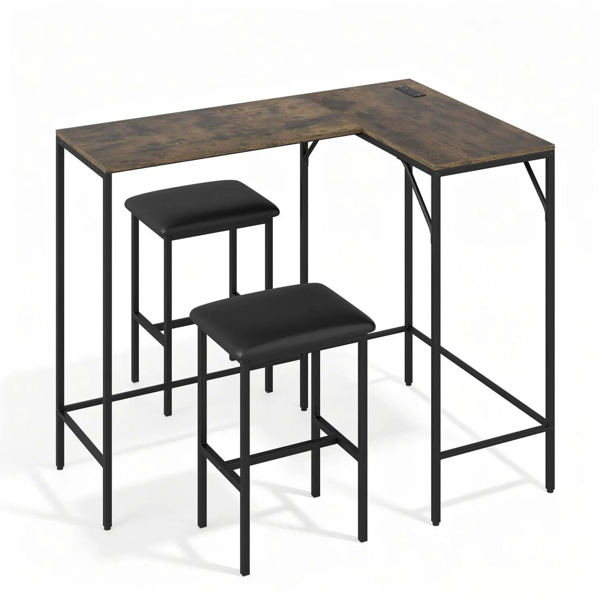 3-Piece Convertible Dining Set with Built-In Charging Station, photo 20 of 24