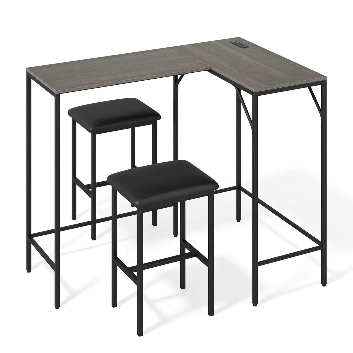 3-Piece Convertible Dining Set with Built-In Charging Station, photo 12 of 24