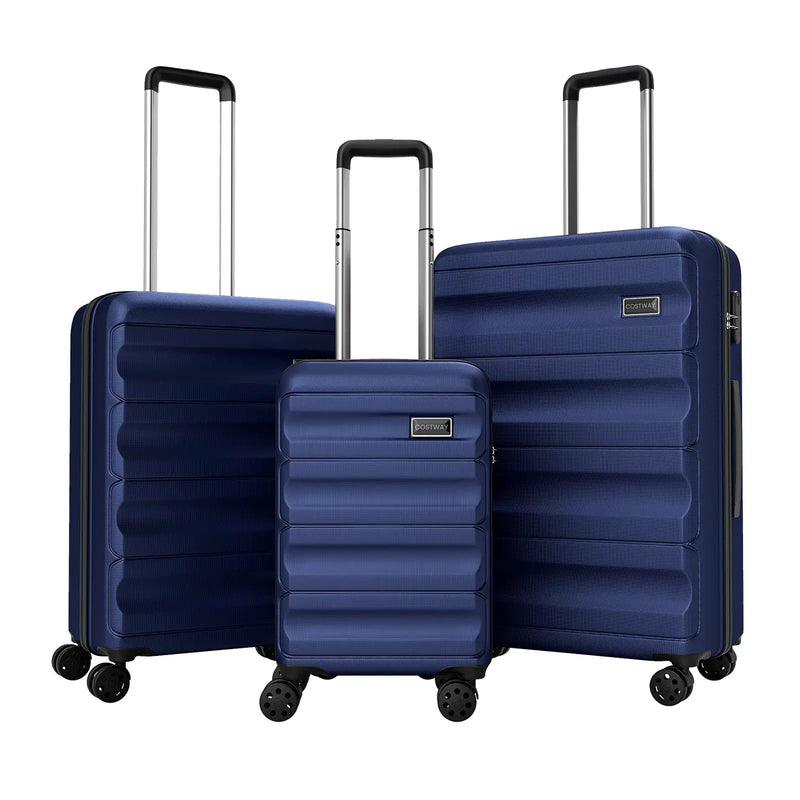 3-Piece Hardside Luggage Set 20/24/28 Inch Lightweight Hardside Suitcases by DirectDeals