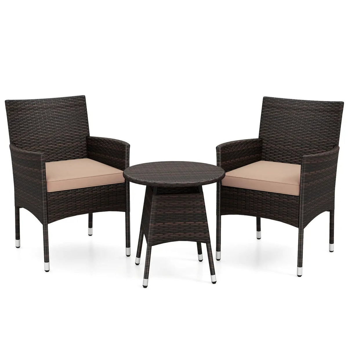 3 Piece Patio Furniture Set Outside Bistro Set for Porch, photo 19 of 24