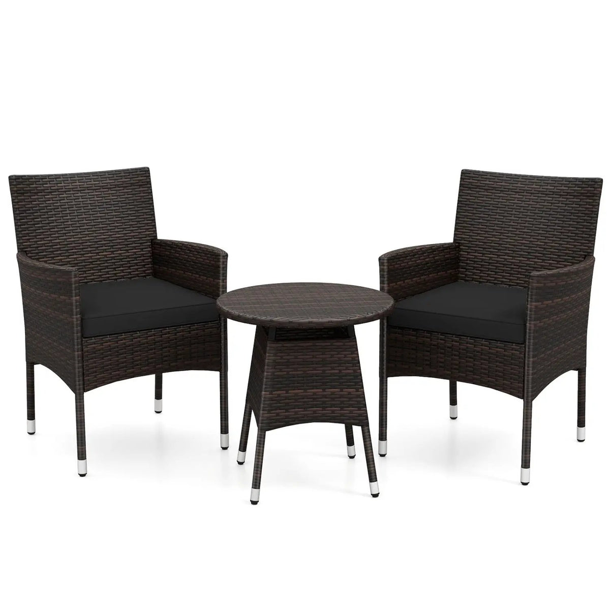 3 Piece Patio Furniture Set Outside Bistro Set for Porch, photo 5 of 24
