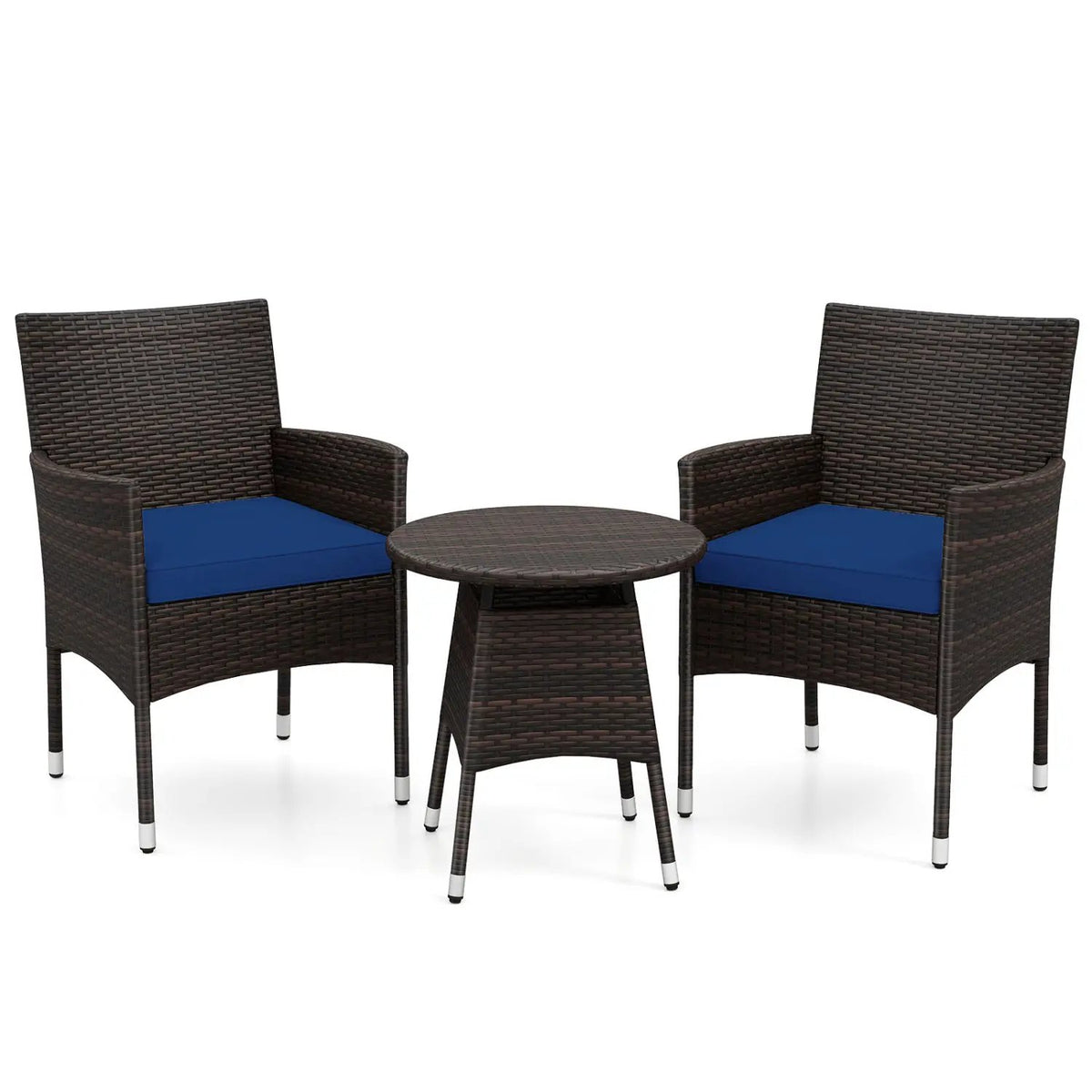3 Piece Patio Furniture Set Outside Bistro Set for Porch, photo 12 of 24