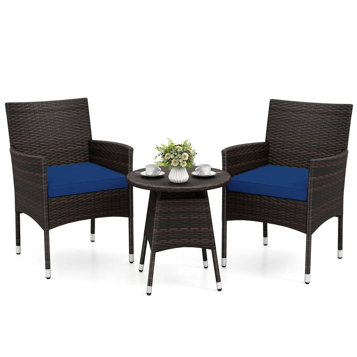 3 Piece Patio Furniture Set Outside Bistro Set for Porch, photo 2 of 24