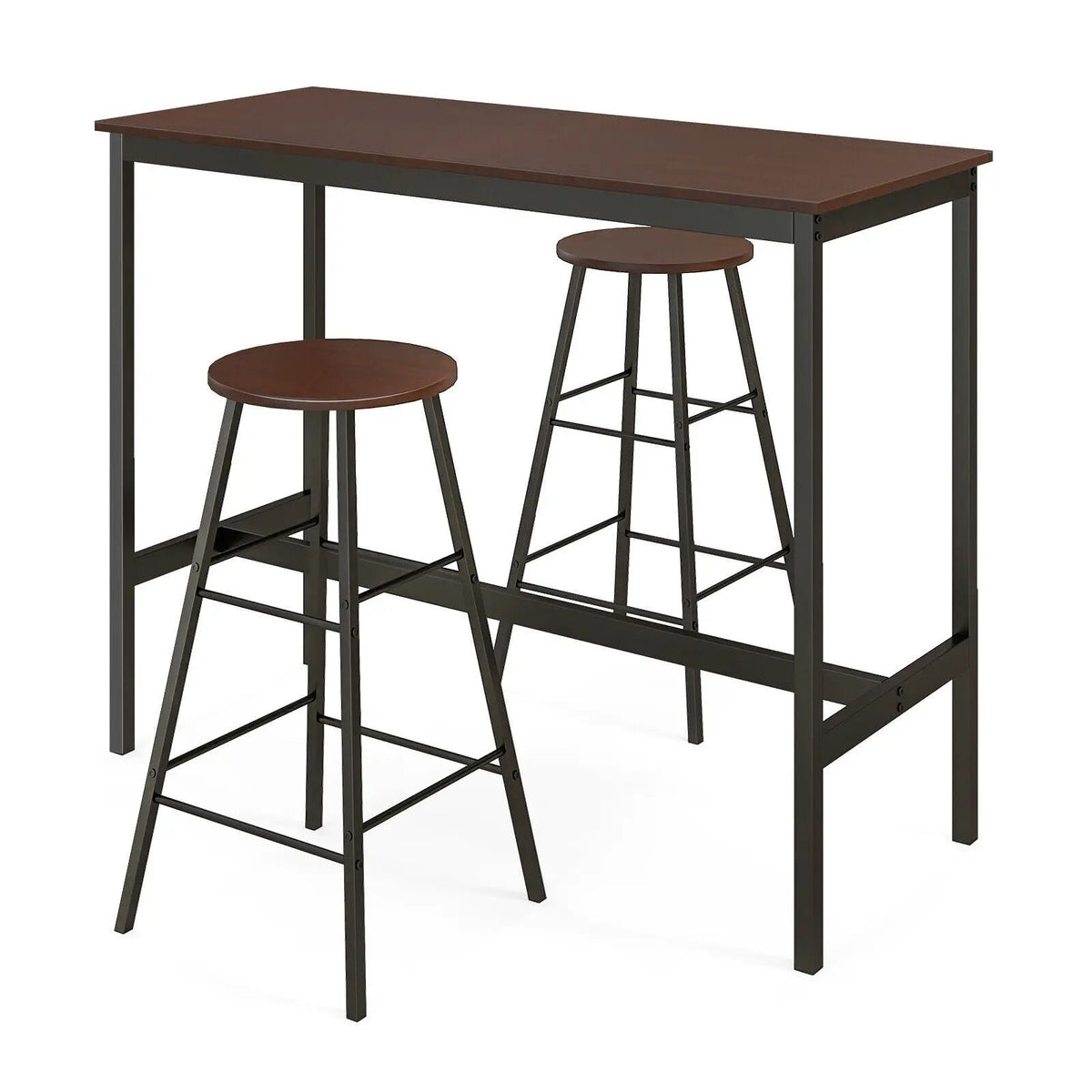 3 Piece Pub Table and Stools Kitchen Dining Set by DirectDeals