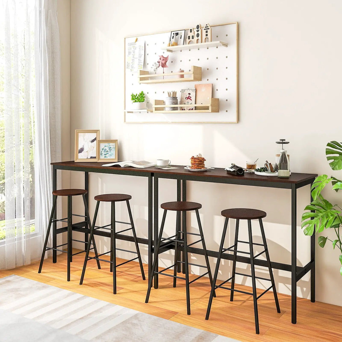 3 Piece Pub Table and Stools Kitchen Dining Set by DirectDeals