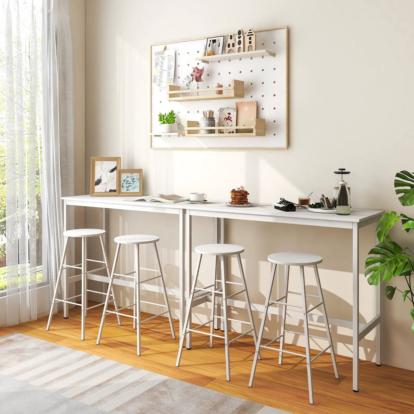3 Piece Pub Table and Stools Kitchen Dining Set by DirectDeals