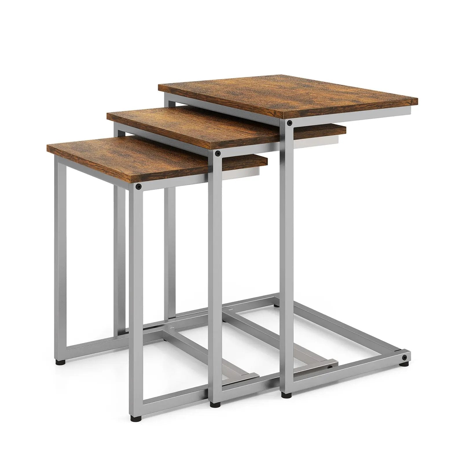 3 Pieces Multifunctional Coffee End Table Set by DirectDeals