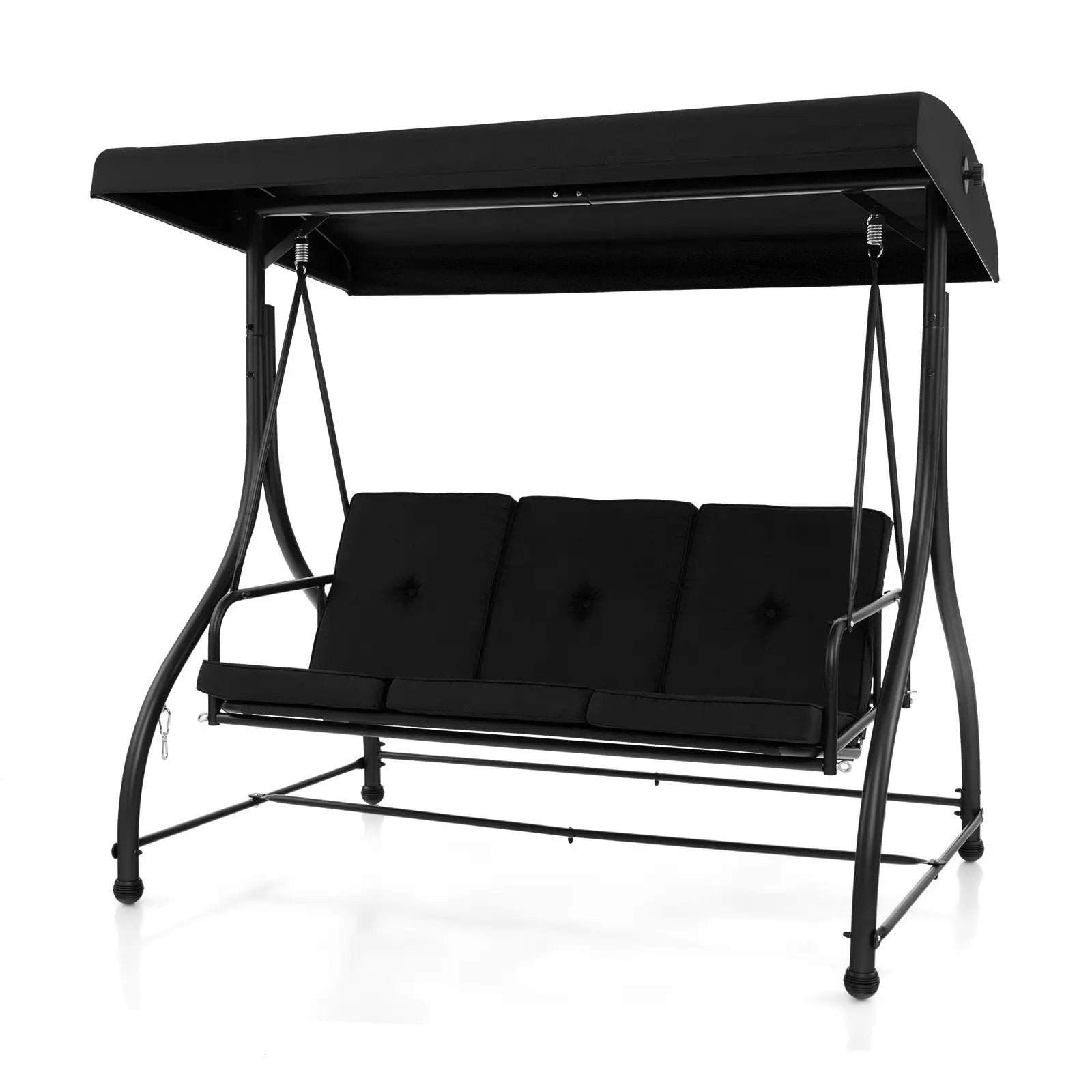 3 Seat Outdoor Porch Swing with Adjustable Canopy by DirectDeals