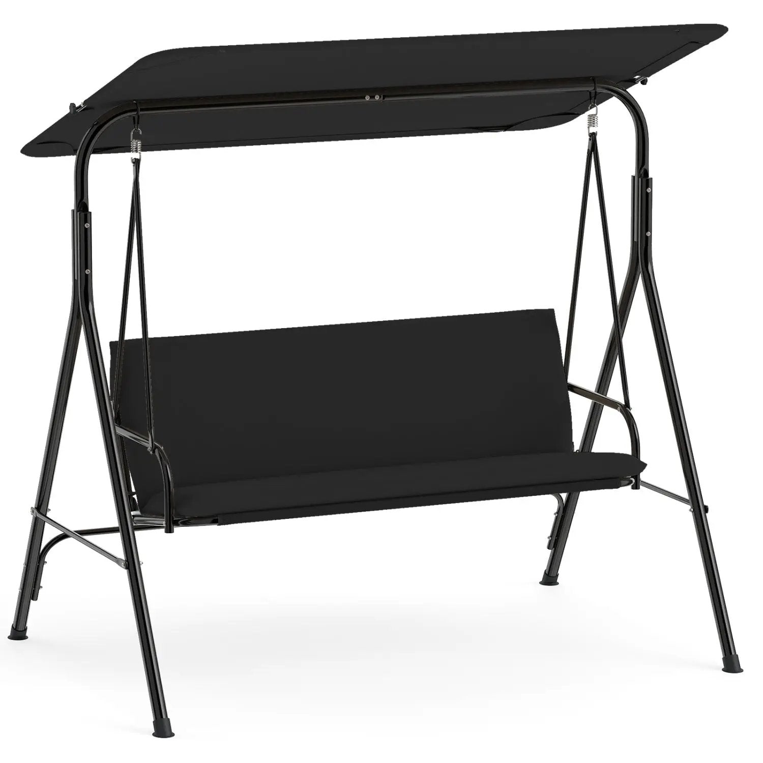3-Seat Patio Swing Chair with Adjustable Canopy by DirectDeals
