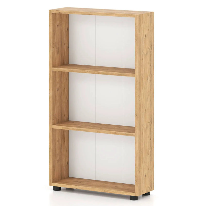 3-Tier Bookcase 42 inch Tall Book Shelf with Anti-Tipping Kit by DirectDeals
