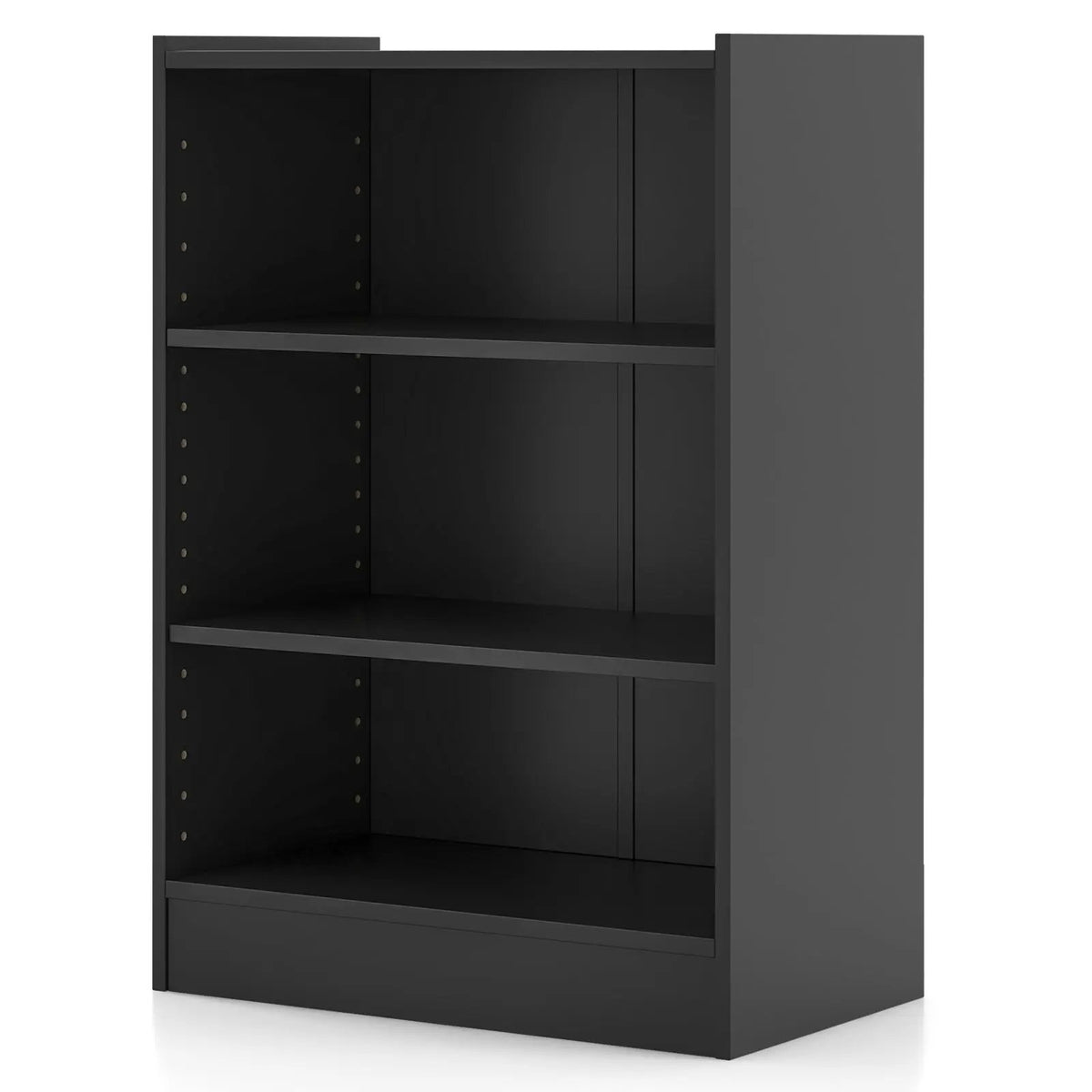 3-Tier Bookcase Open Display Rack Cabinet with Adjustable Shelves, photo 4 of 10