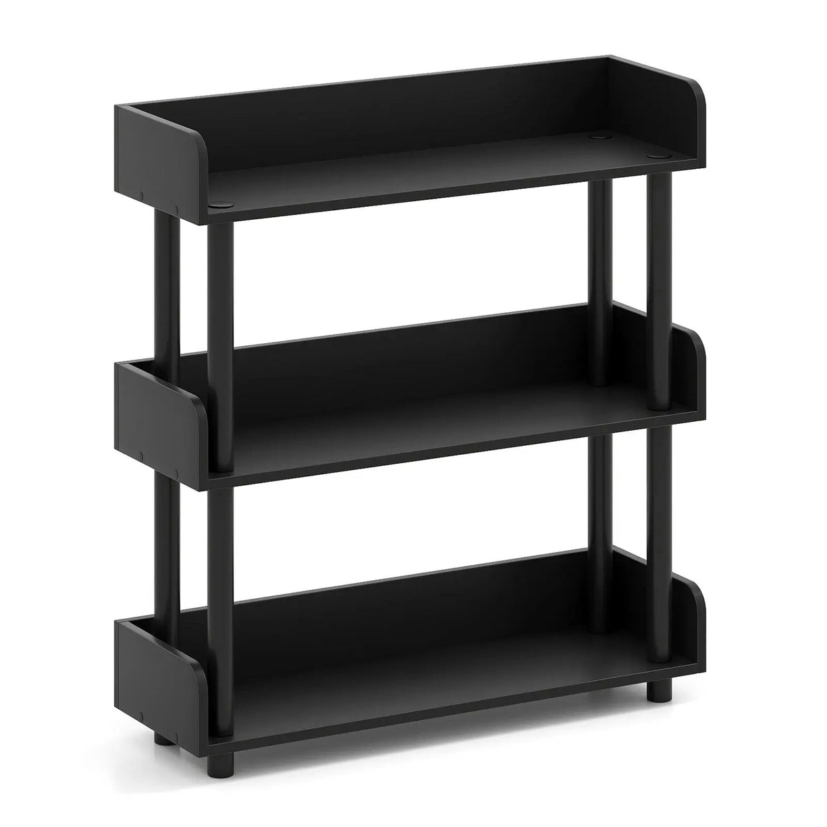 3-Tier Bookshelf with Anti-Tipping Kit and Industrial Storage Unit for Living Room, photo 8 of 16