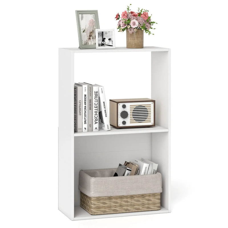 3-Tier Bookshelf with Open Storage Compartments by DirectDeals