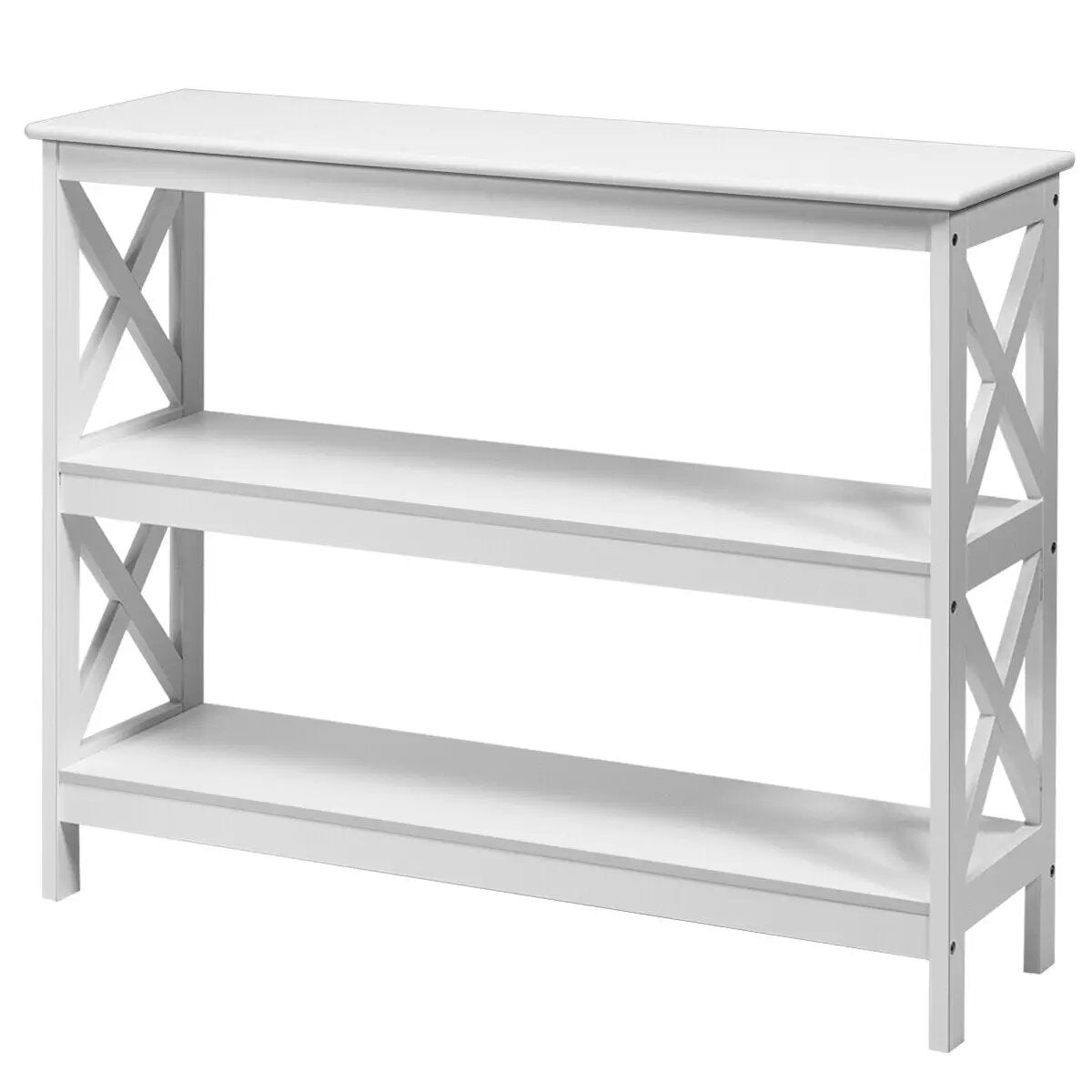3-Tier Console X-Design Sofa Side Accent Table, photo 8 of 24