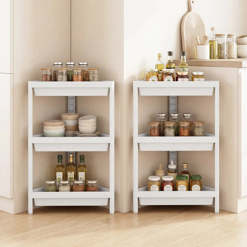 3-Tier Corner Shower Caddy 2-Pack with Detachable Design by DirectDeals