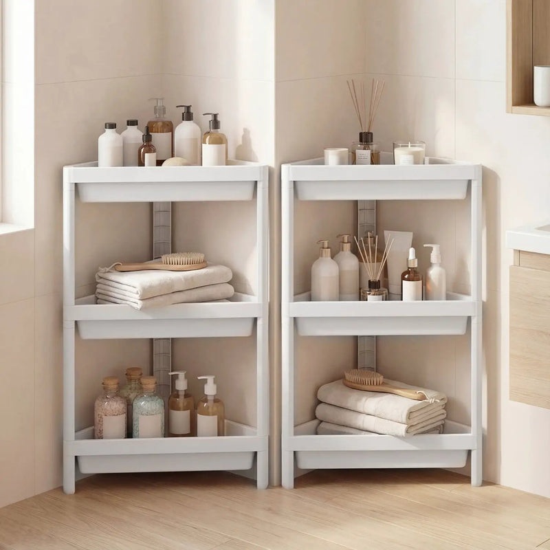 3-Tier Corner Shower Caddy 2-Pack with Detachable Design by DirectDeals