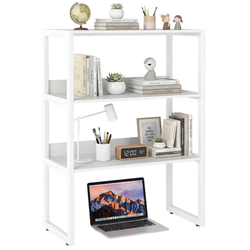 3-Tier Countertop Storage Hutch with Open Shelves by DirectDeals